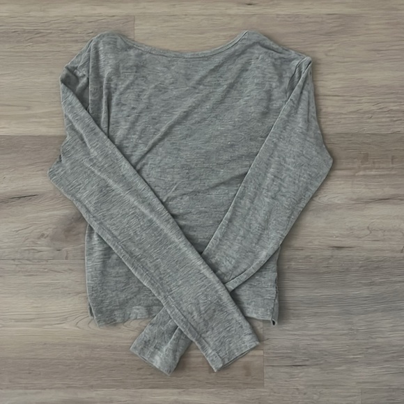 Twist Front Long Sleeve Tee - Picture 2 of 2